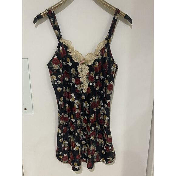 NWOT Y2k Amy’s Boutique 2-Piece Floral Rose Accent Nightie and Robe Women’s M - Picture 2 of 7